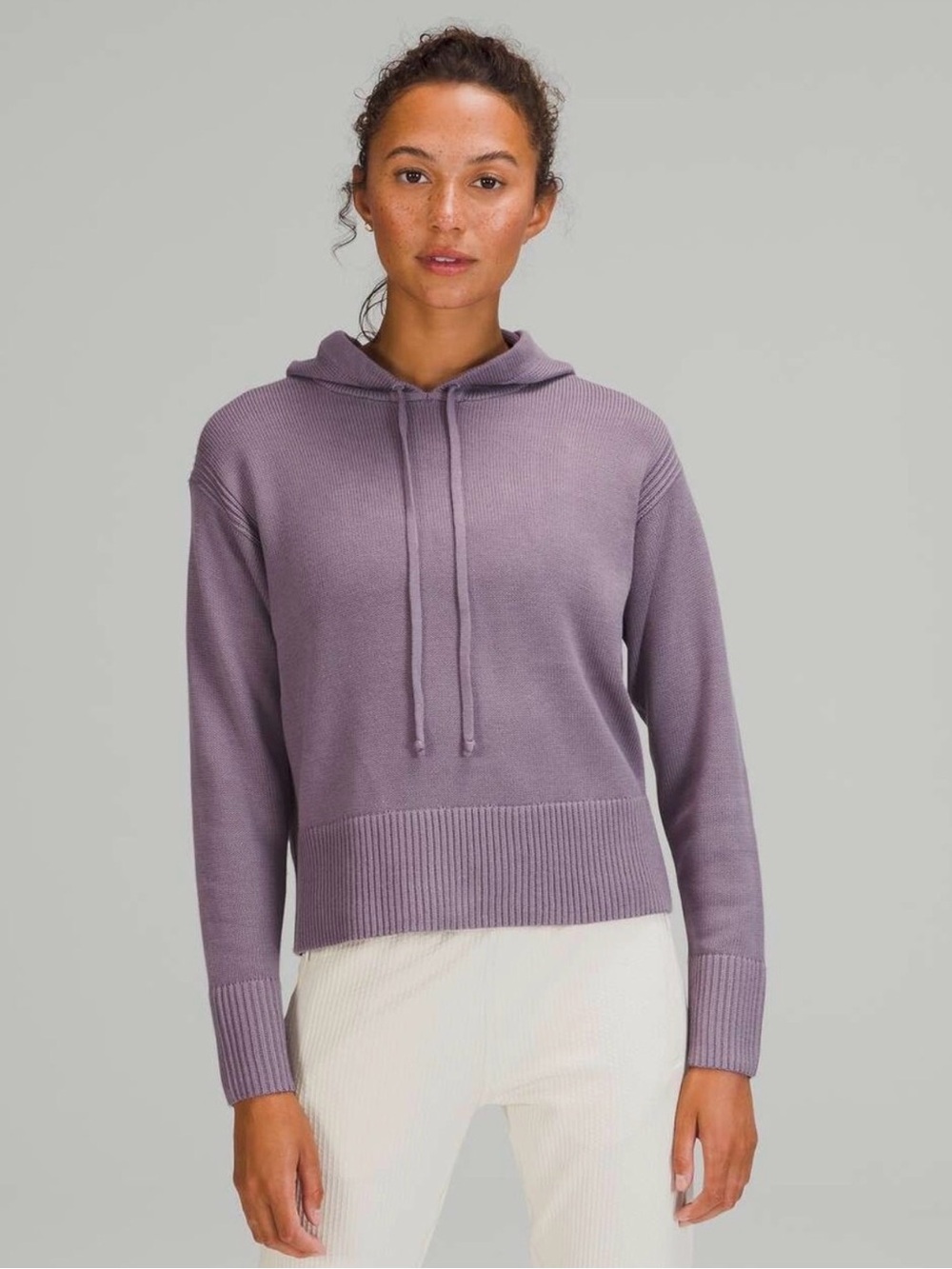 lululemon athletica Lavender Hooded Knit Sweatshirt